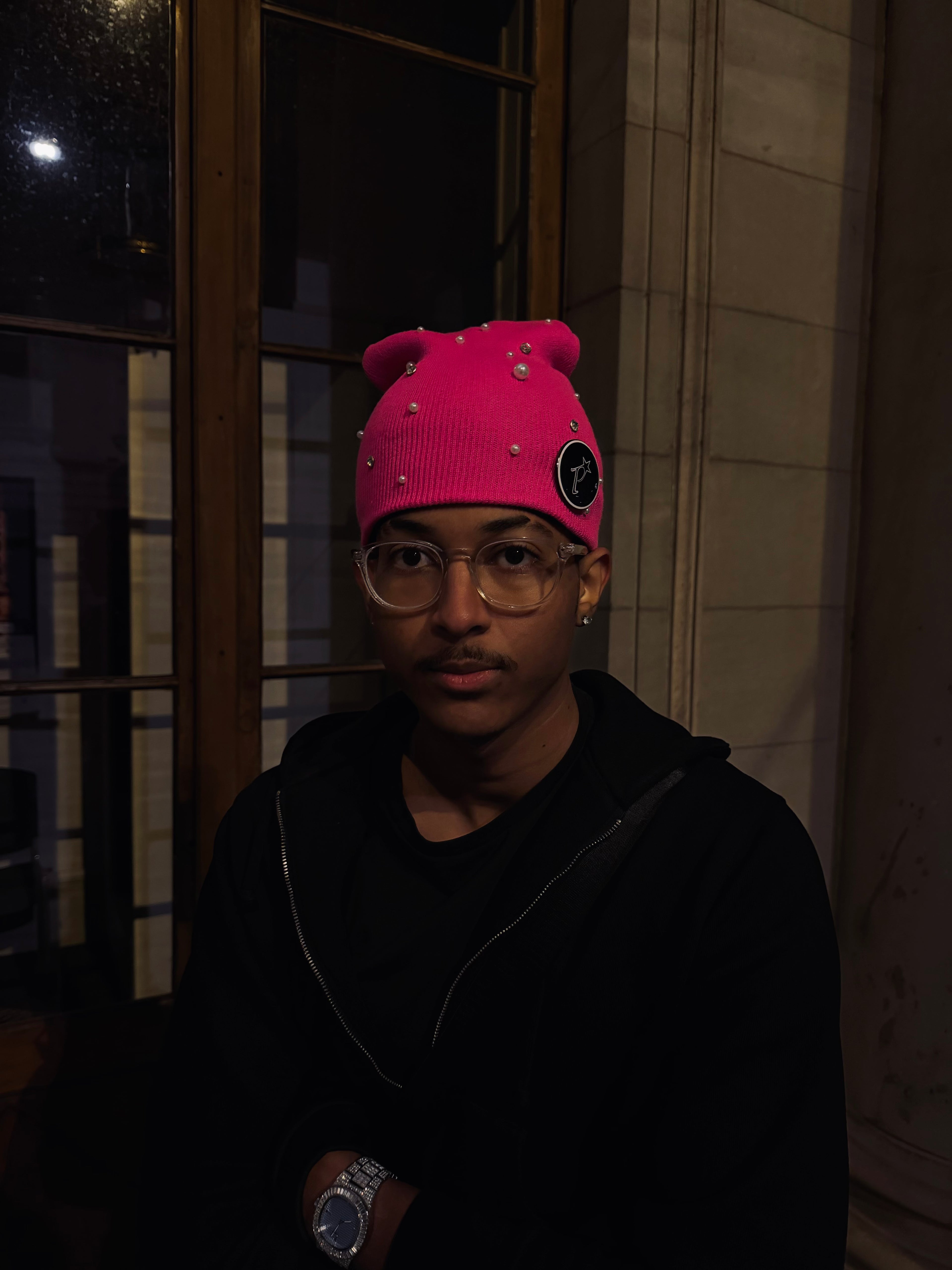 PEARL BEANIE [PINK]