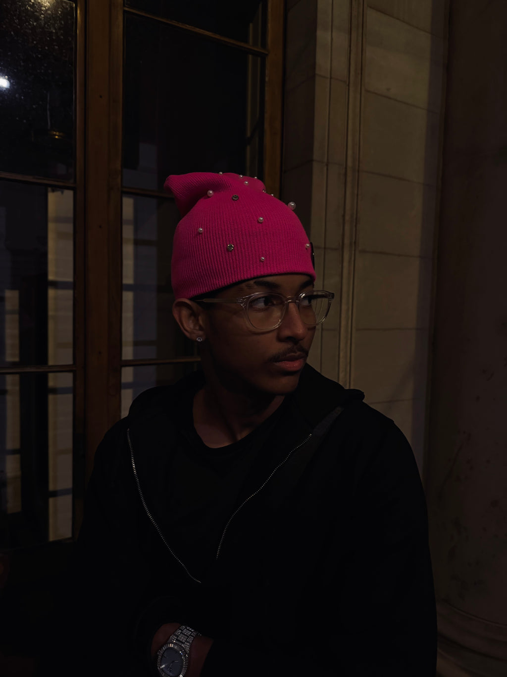 PEARL BEANIE [PINK]