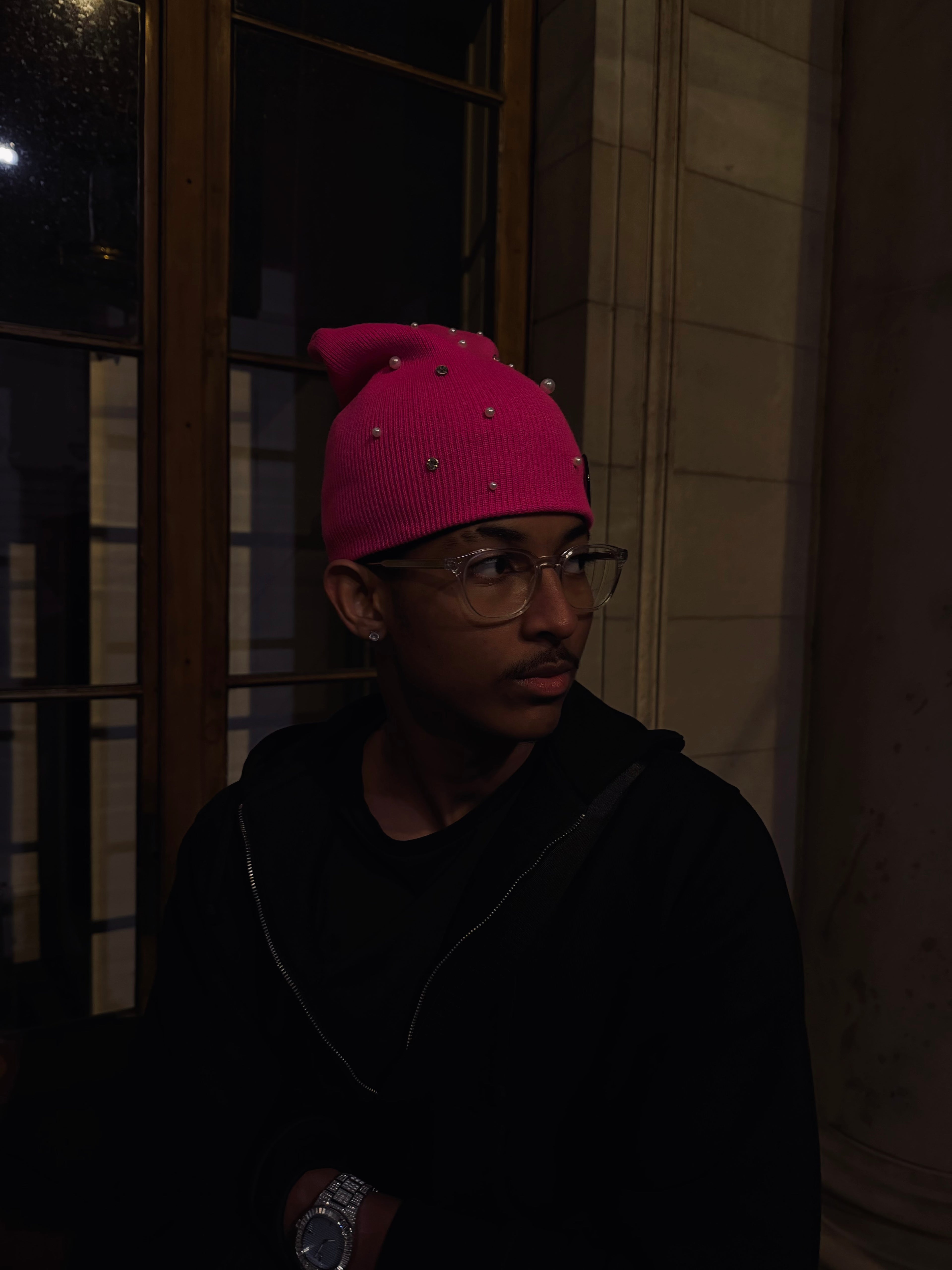 PEARL BEANIE [PINK]