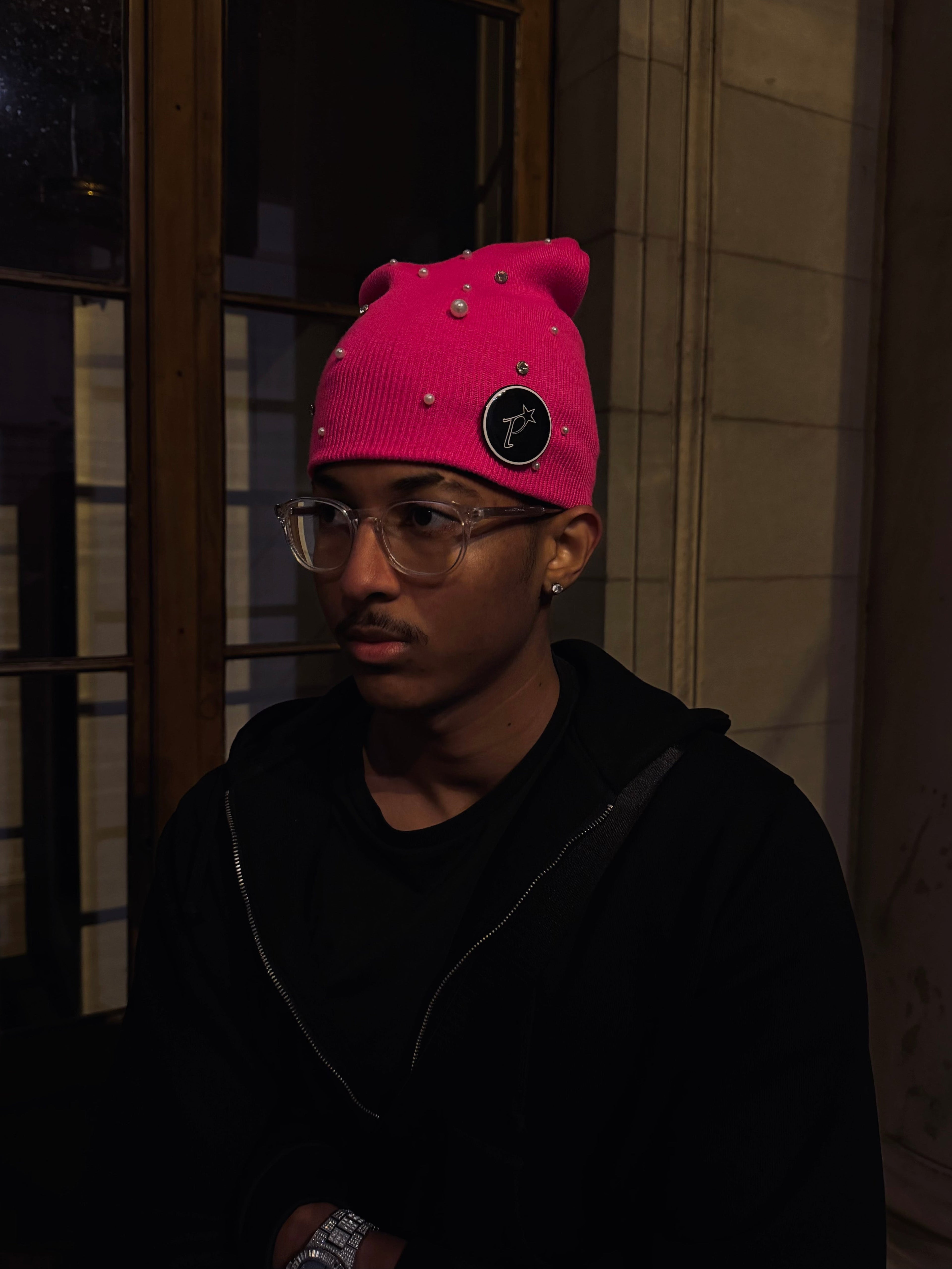 PEARL BEANIE [PINK]