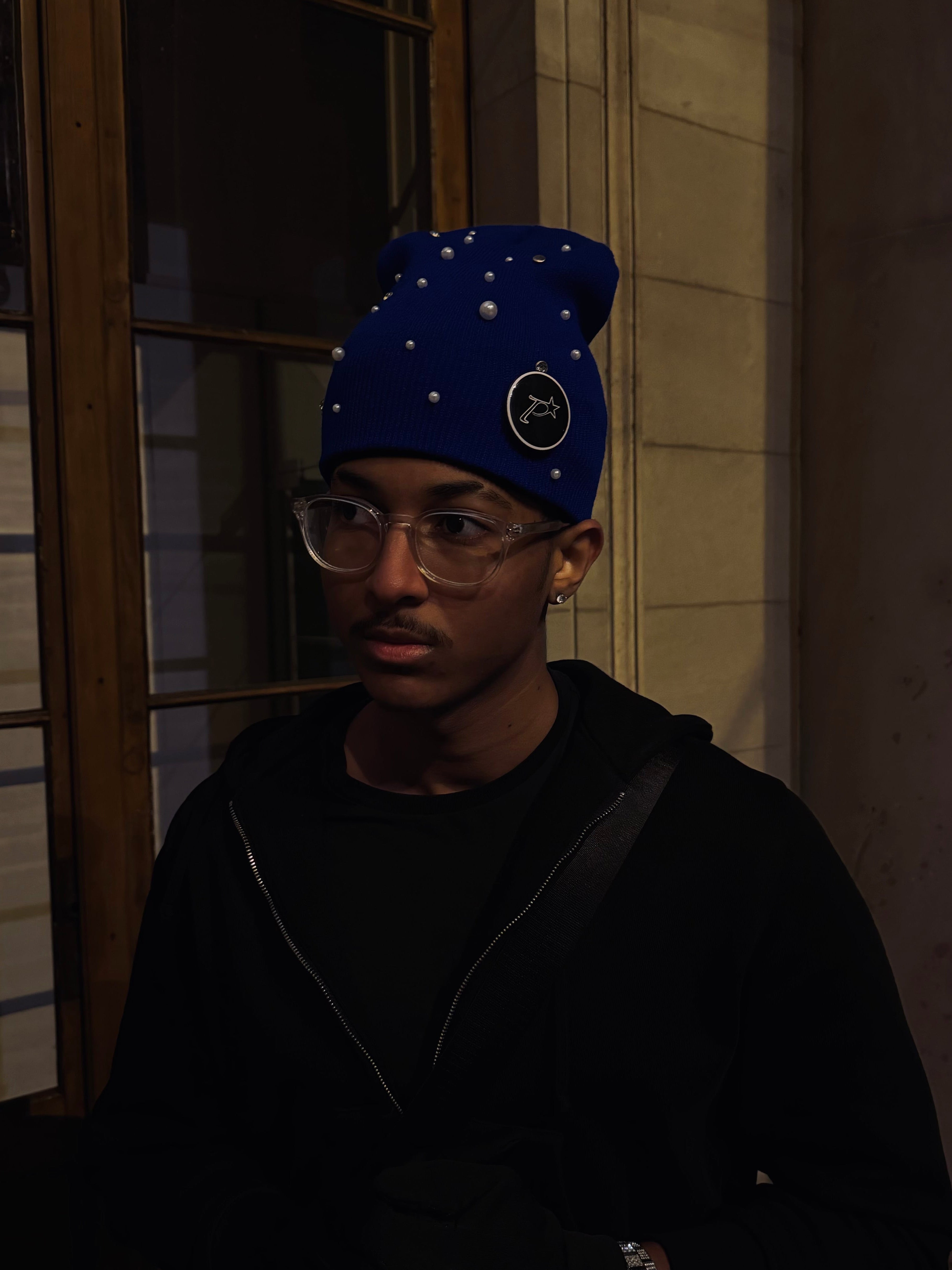 PEARL BEANIE [BLUE]