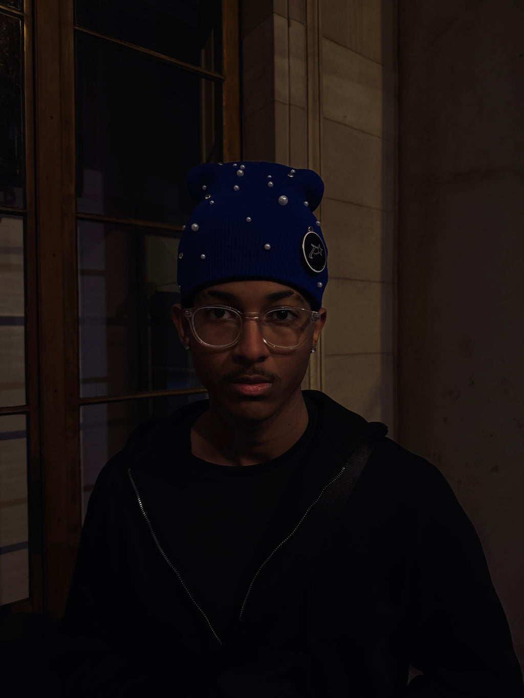 PEARL BEANIE [BLUE]