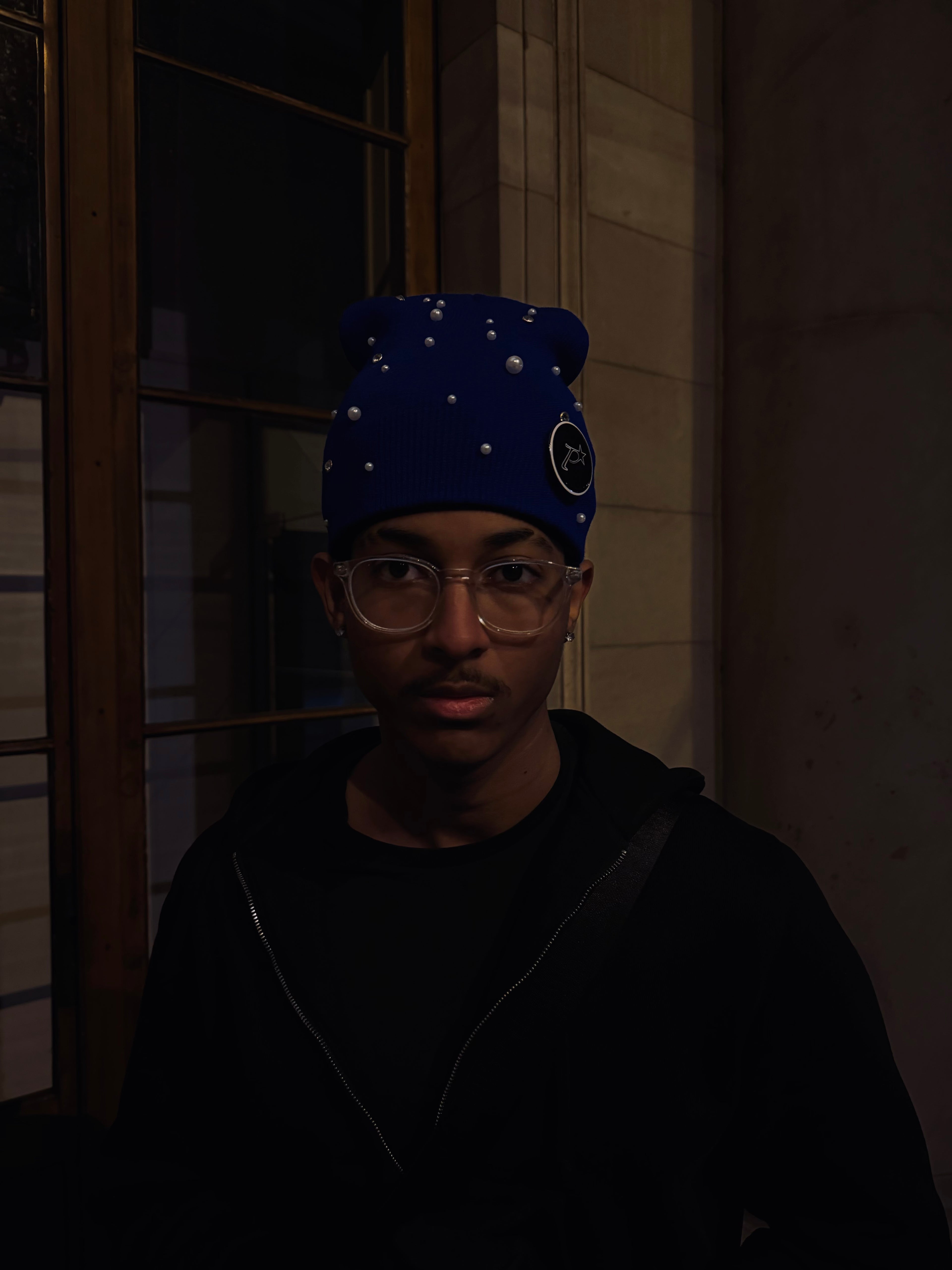 PEARL BEANIE [BLUE]