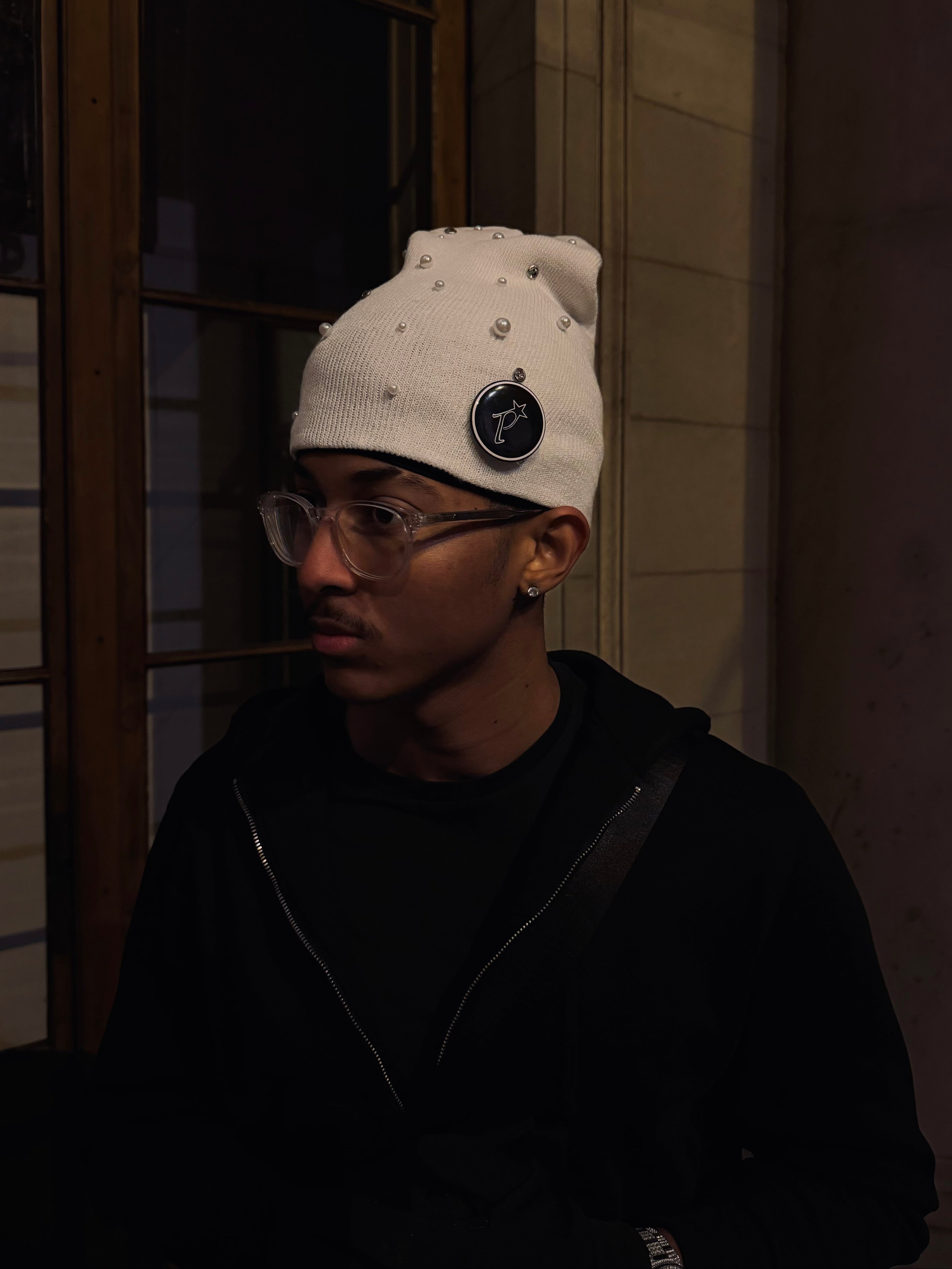 PEARL BEANIE [WHITE]